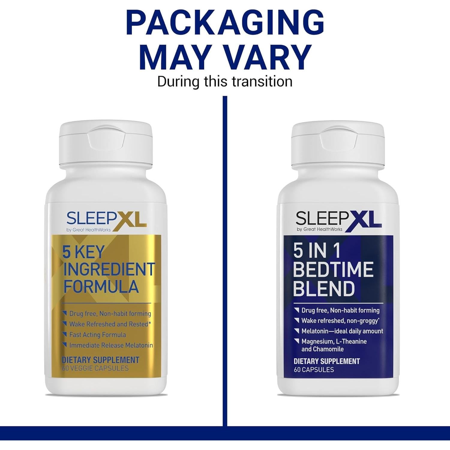 Suplemento para dormir SleepXL Great HealthWorks 60 cápsulas