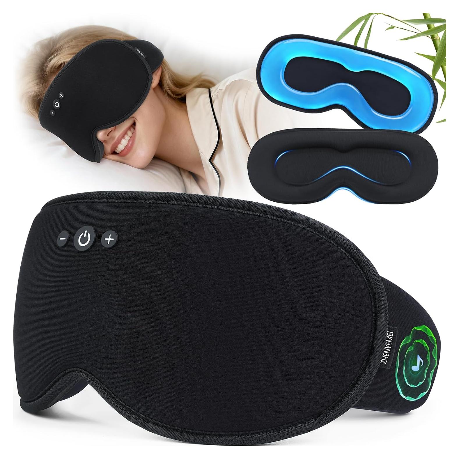 Máscara de Sueño ZHENYEMEI con Auriculares Bluetooth 3D