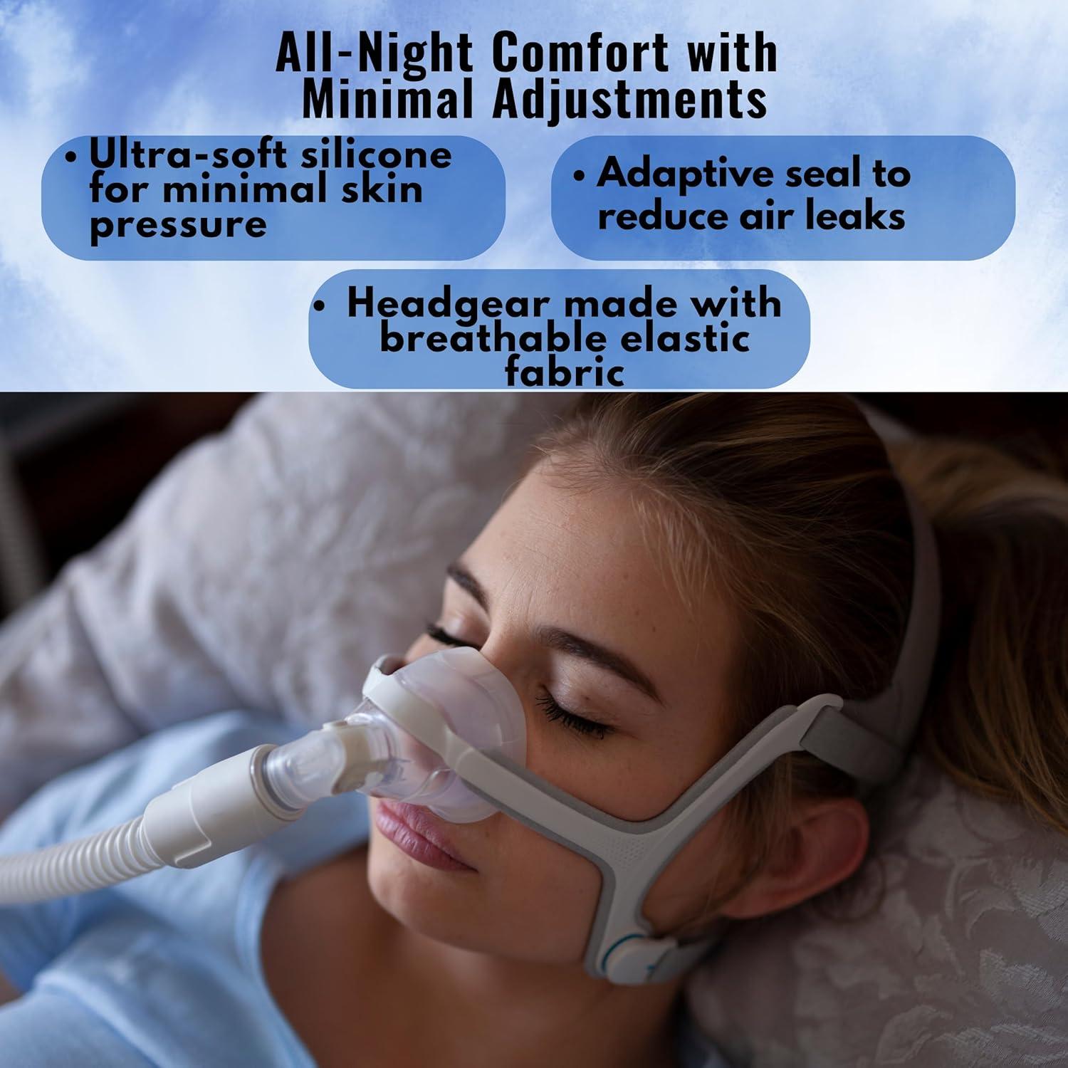 Máscara Nasal CPAP N20 Mediana - Silicona Suave y Ajustable