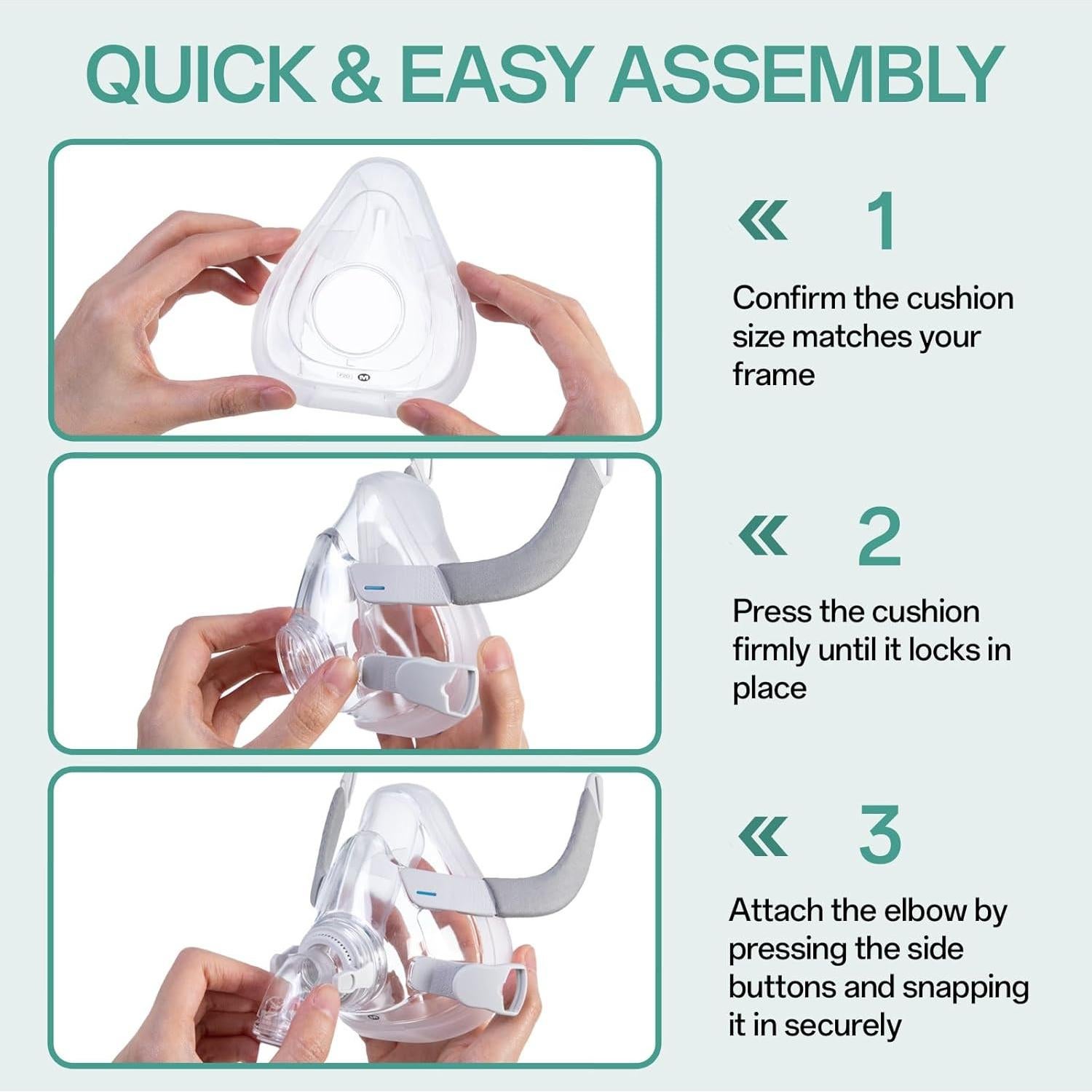 Cojín de Reemplazo ResMed AirFit F20 Grande - Paquete de 3