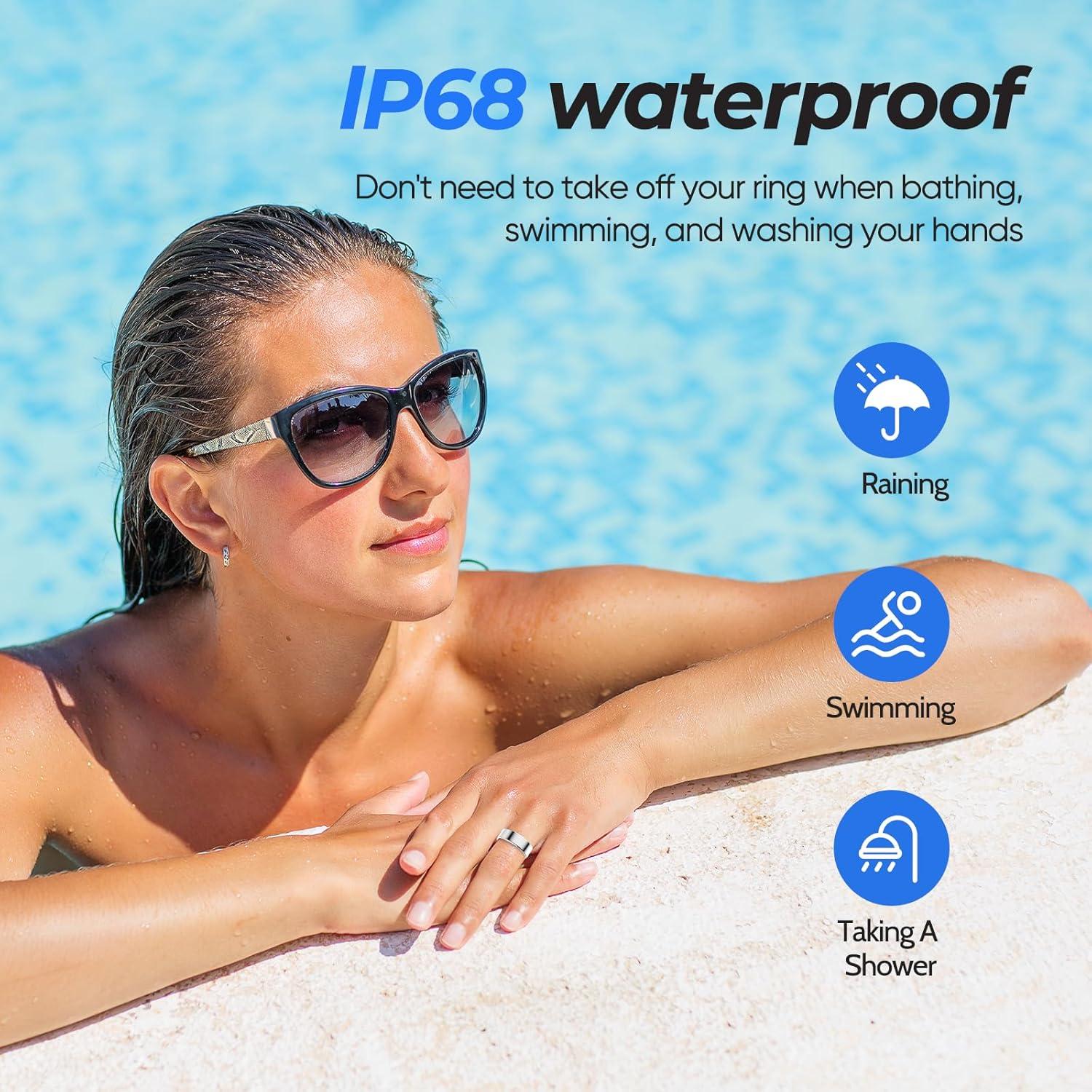 Anillo Inteligente BIEMHA Negro 9 - Monitoreo Sueño y Salud