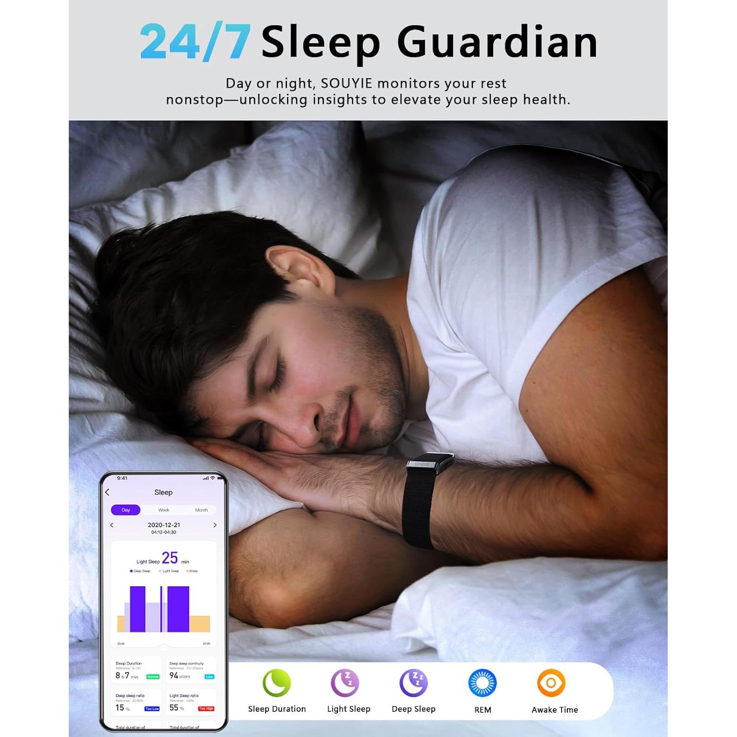 Pulsera Inteligente SOUYIE DS10 Monitoreo Salud 24/7 170 Modos