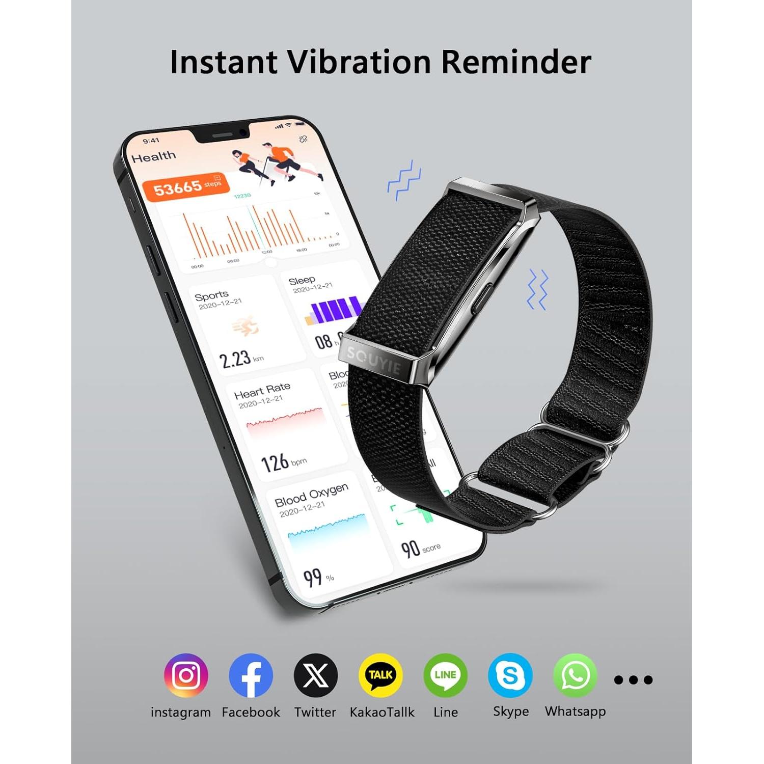 Pulsera Inteligente SOUYIE DS10 Monitoreo Salud 24/7 170 Modos