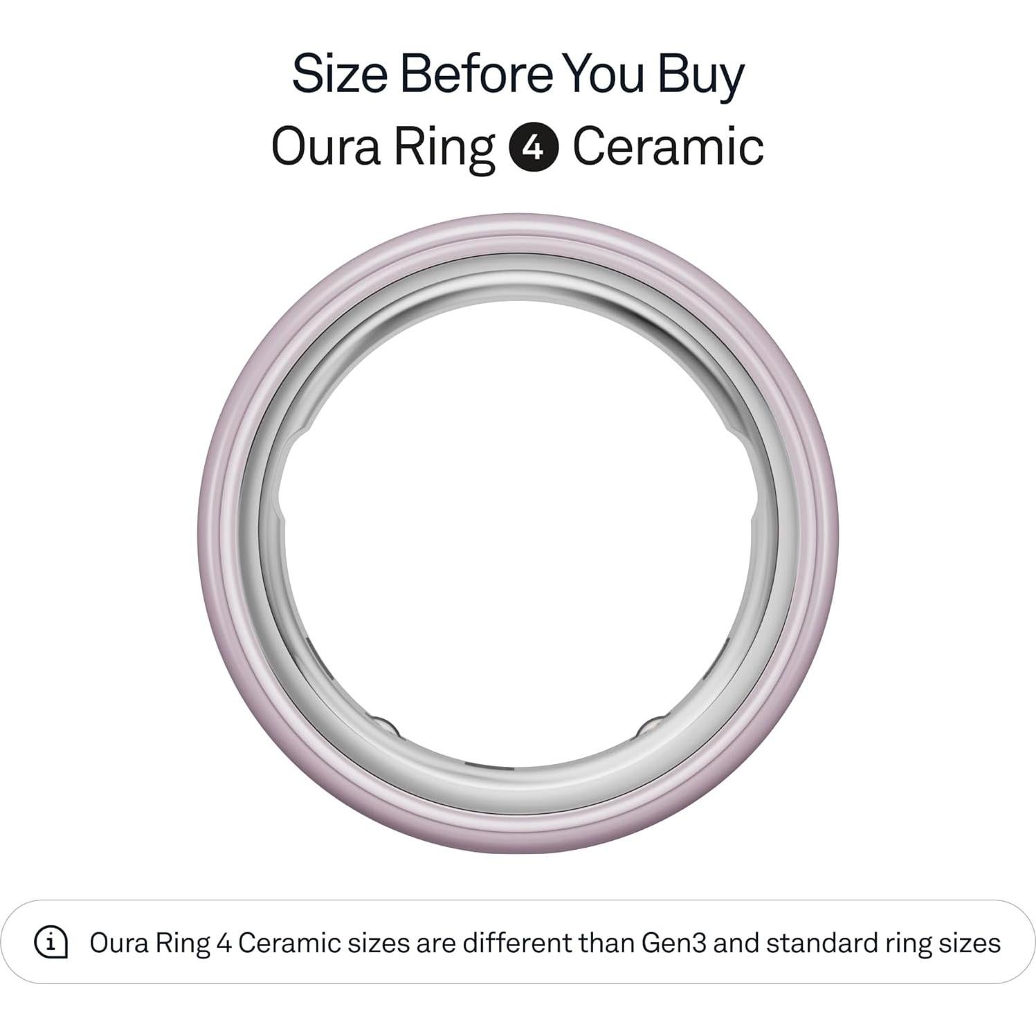 Anillo Oura 4 Cerámico Pétalo - Tamaño 7 - Salud y Actividad