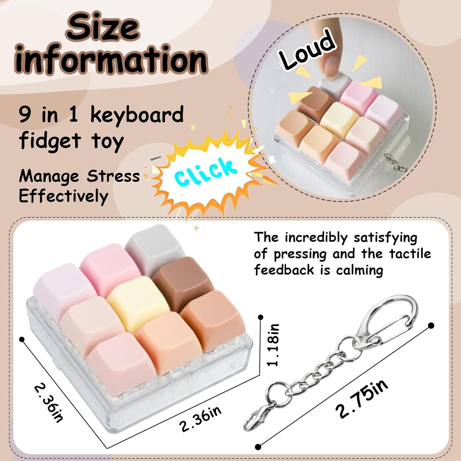 Paquete de 2 Juguetes Antiestrés de Teclado Morandi 9 en 1