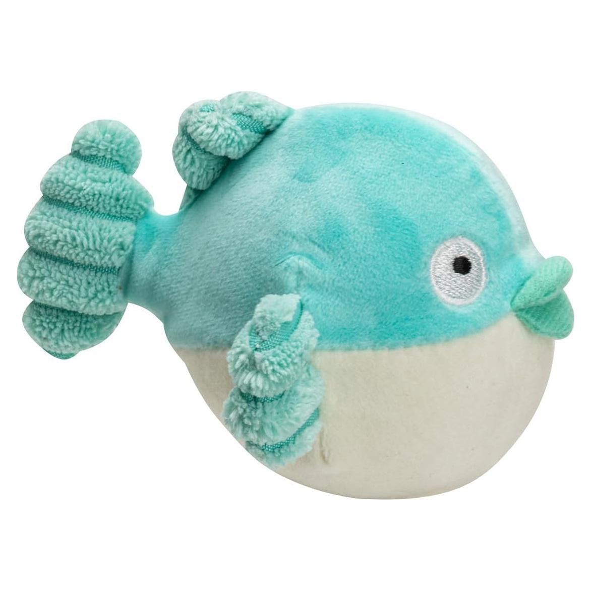 Bola de Estrés Squishy con Cubierta de Peluche - Pez Globo