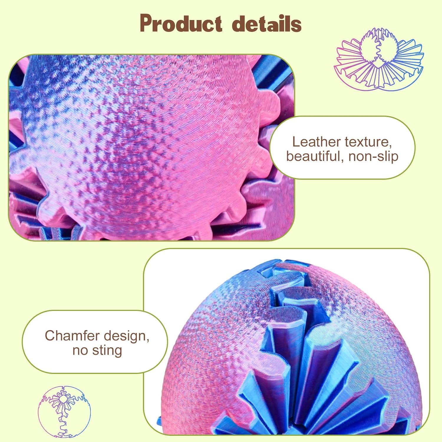 Esfera Antiestrés Gear Ball Fidget Olee Odee 6.35 cm Ombre Púrpura