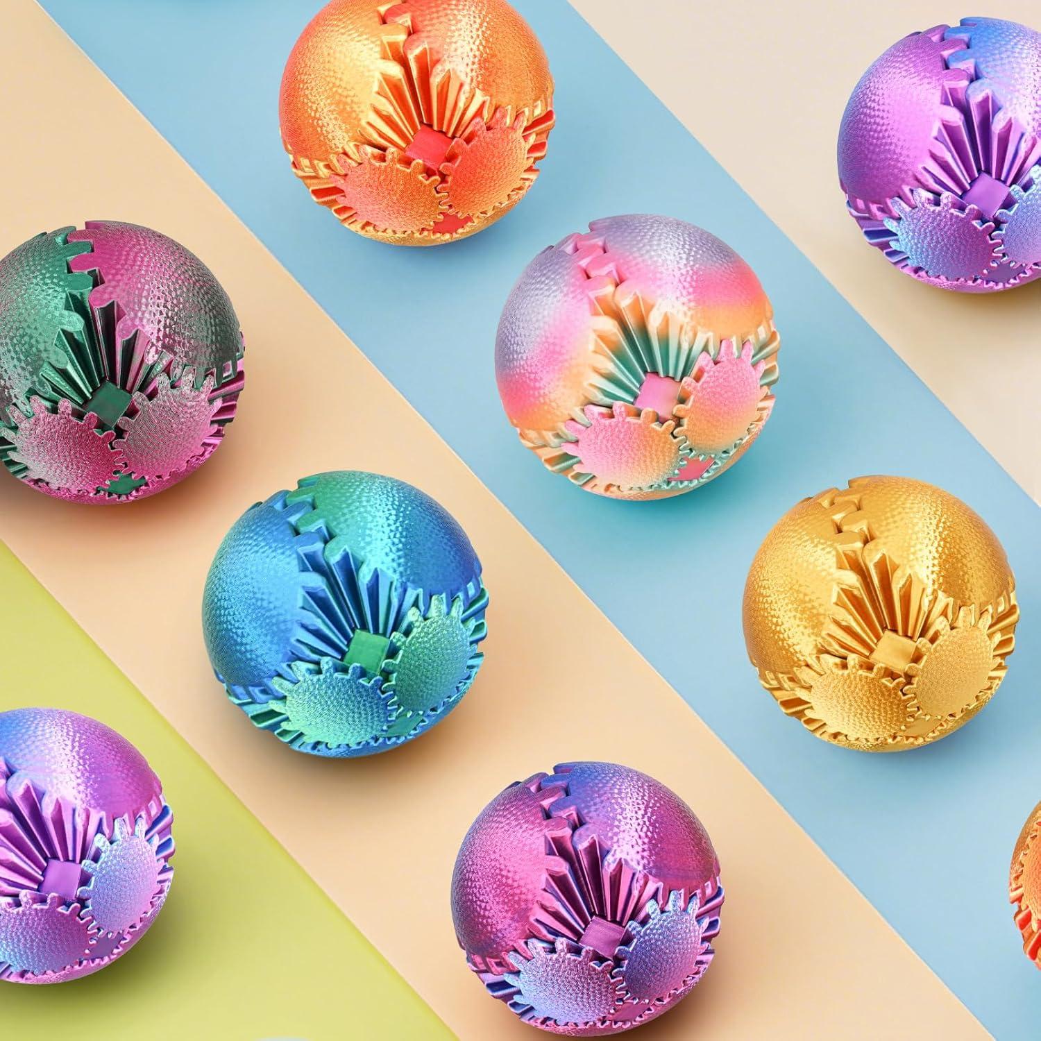 Esfera Antiestrés Gear Ball Fidget Olee Odee 6.35 cm Ombre Púrpura