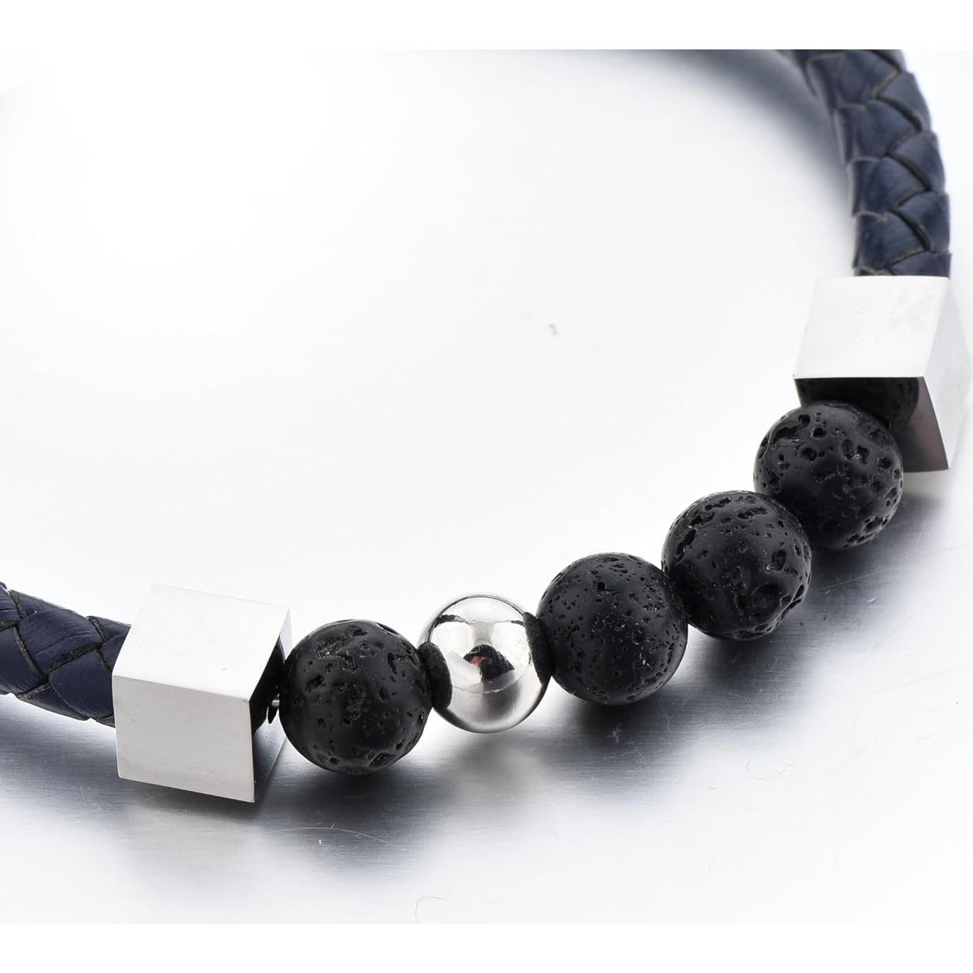 Pulsera de Aceite Esencial de Piedra de Lava Mystiqs 17.5 cm