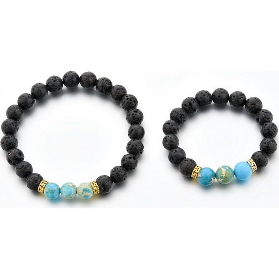 Pulsera difusora de aceites esenciales Mystiqs - Lava volcánica