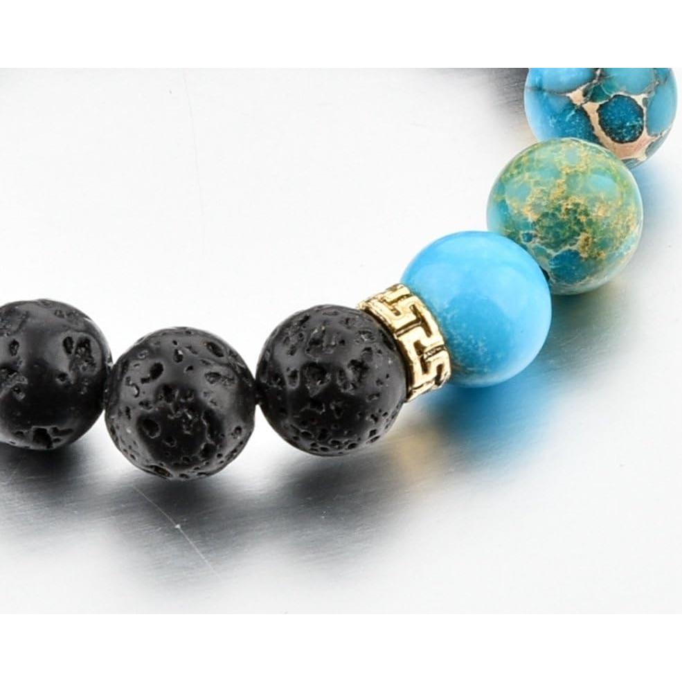 Pulsera difusora de aceites esenciales Mystiqs - Lava volcánica