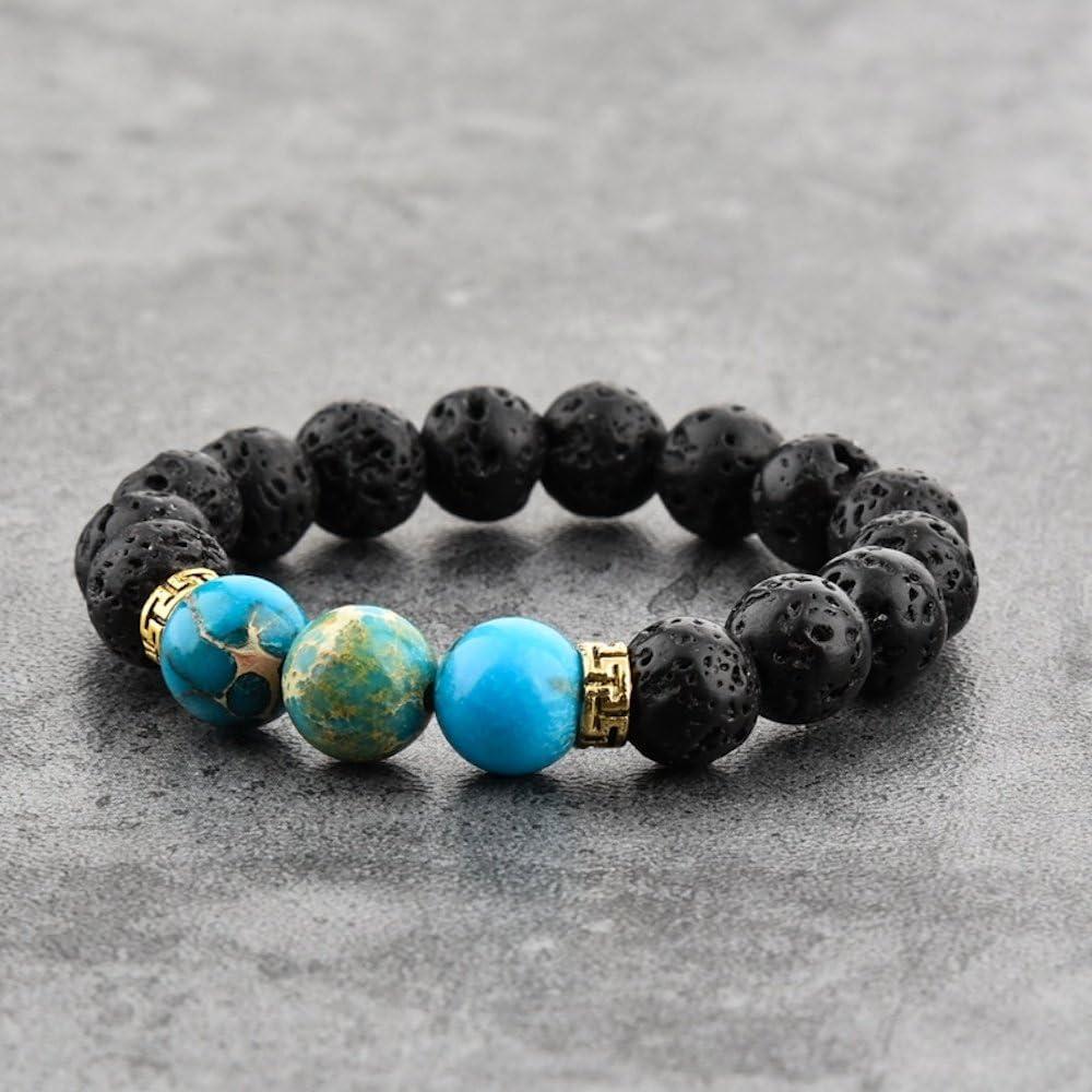 Pulsera difusora de aceites esenciales Mystiqs - Lava volcánica