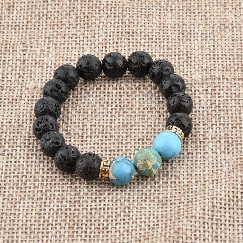 Pulsera difusora de aceites esenciales Mystiqs - Lava volcánica