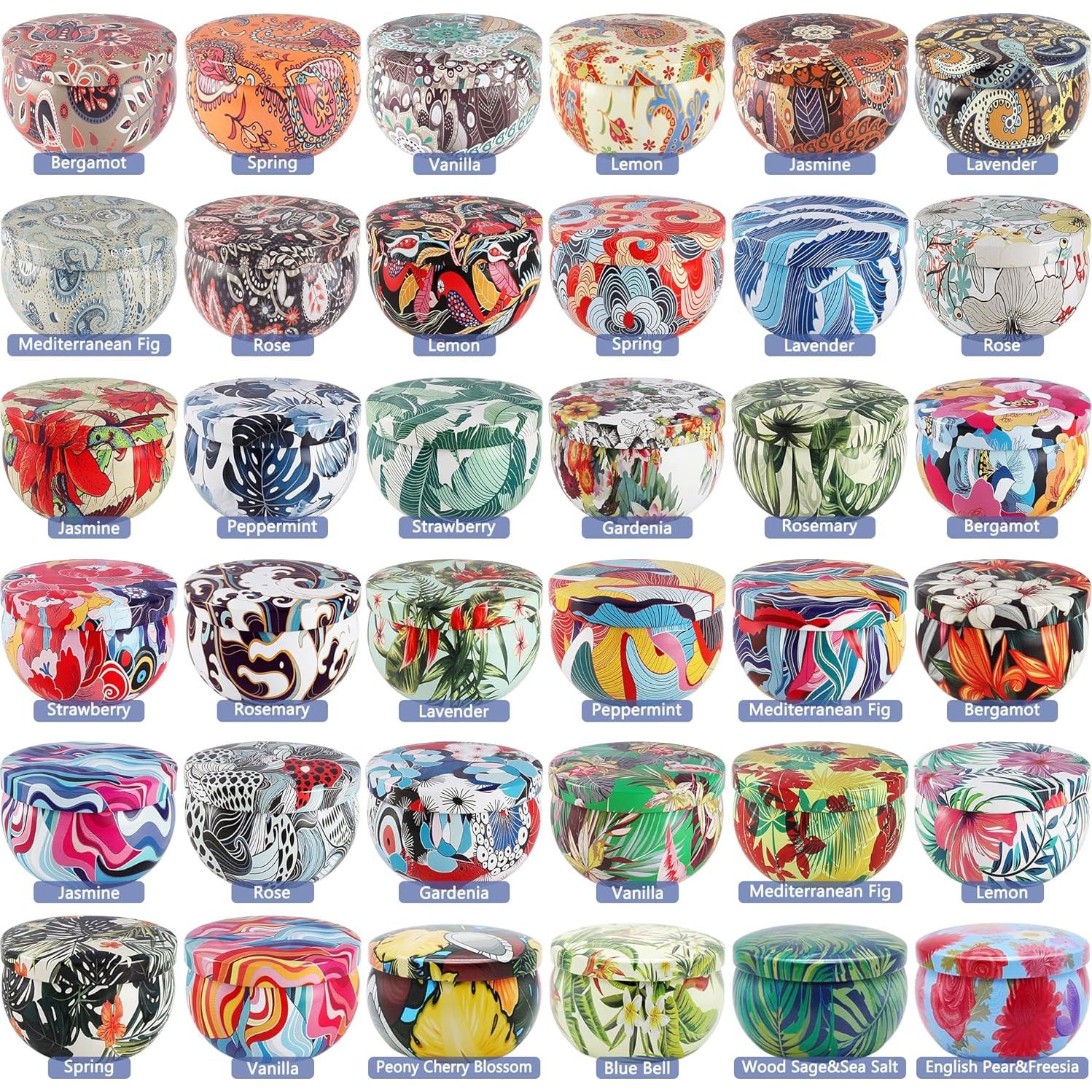 Set de 36 Velas Aromáticas Howemon - Cera de Soja Natural