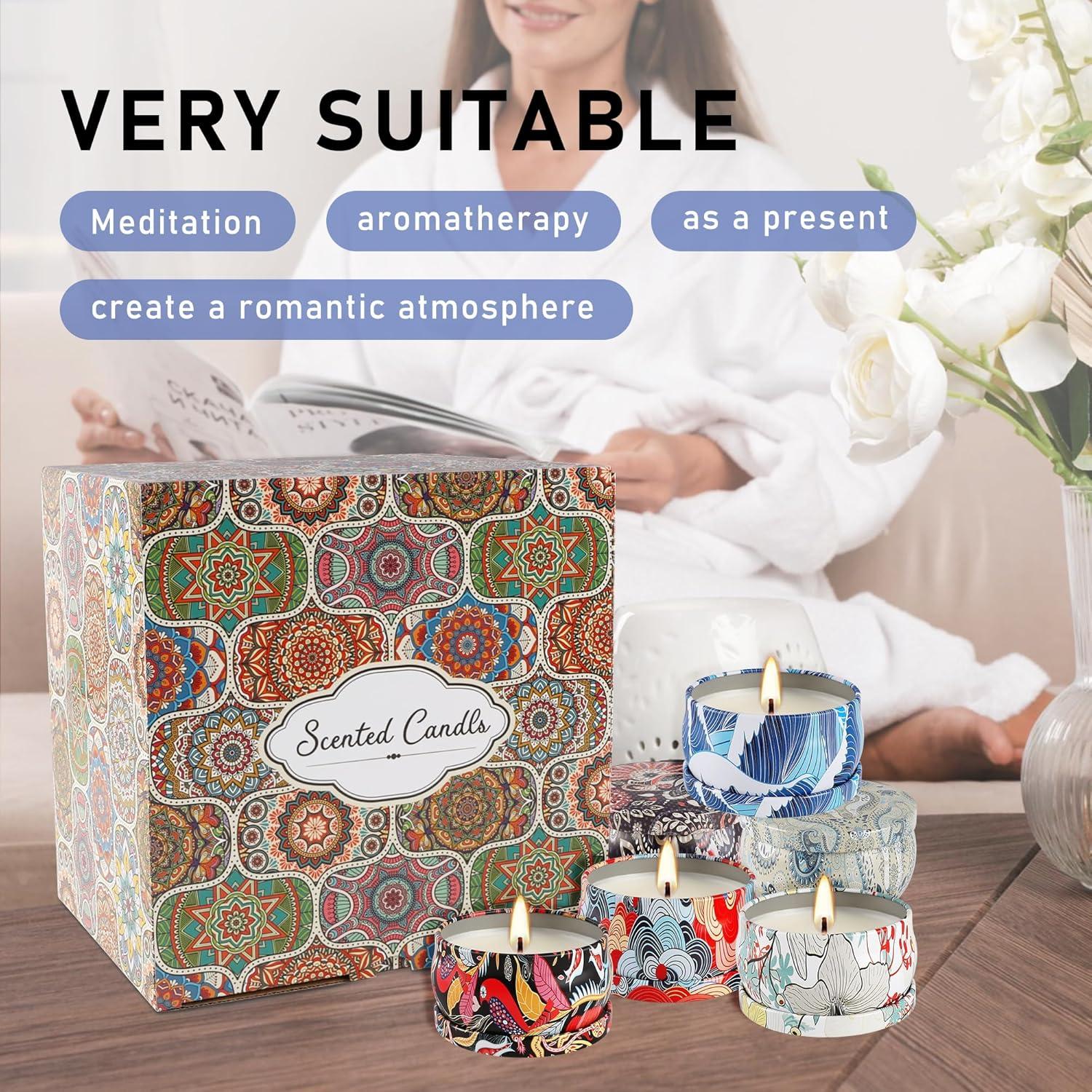 Set de 36 Velas Aromáticas Howemon - Cera de Soja Natural