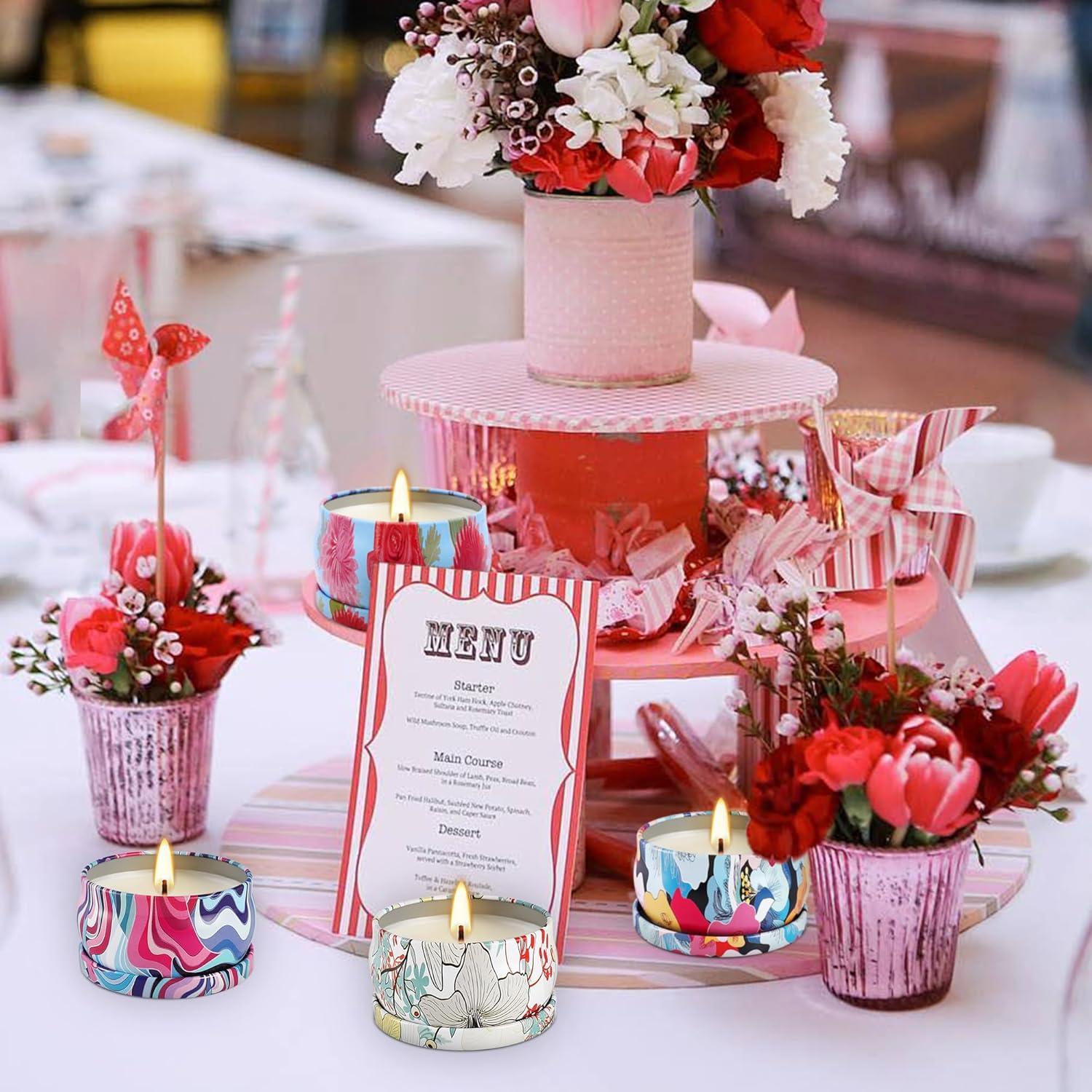 Set de 36 Velas Aromáticas Howemon - Cera de Soja Natural