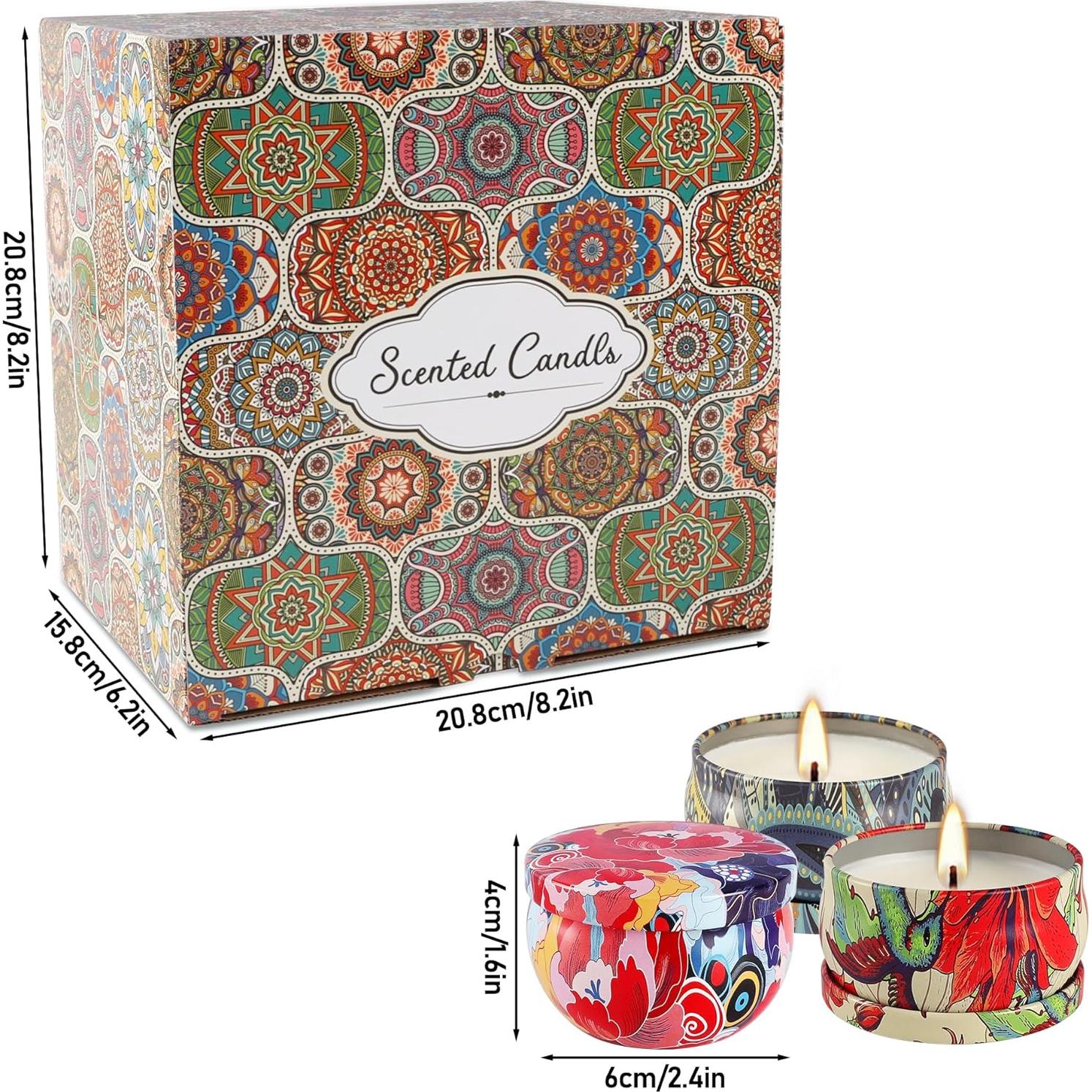 Set de 36 Velas Aromáticas Howemon - Cera de Soja Natural