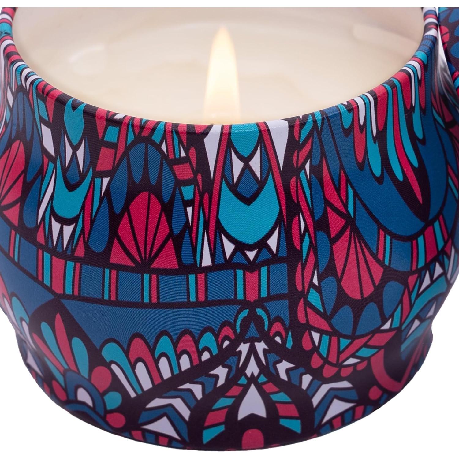 Juego de 4 Velas Aromáticas Topadorn - Cera de Soja 113g