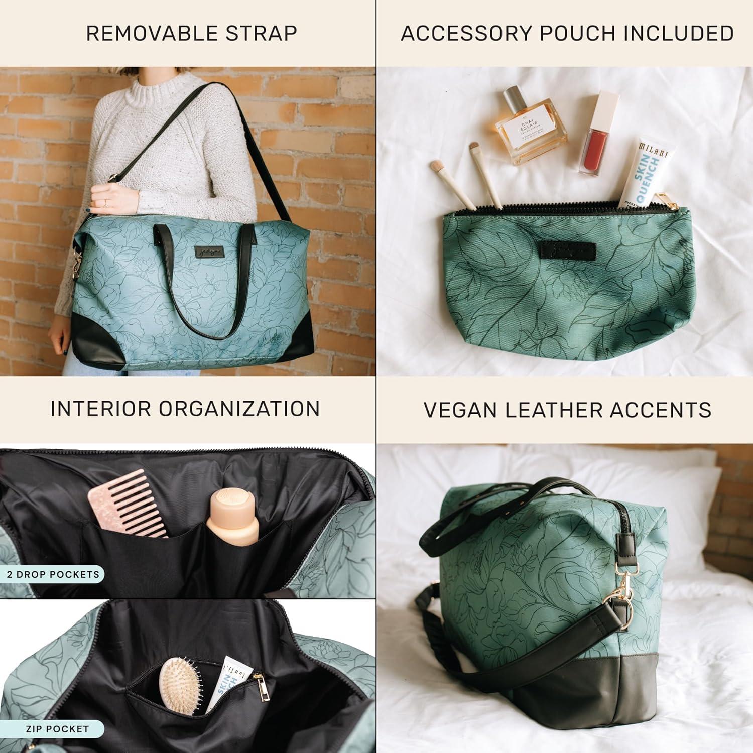 Bolso de Viaje Jadyn Luna 34L con Estuche Cosmético Flora Salvia