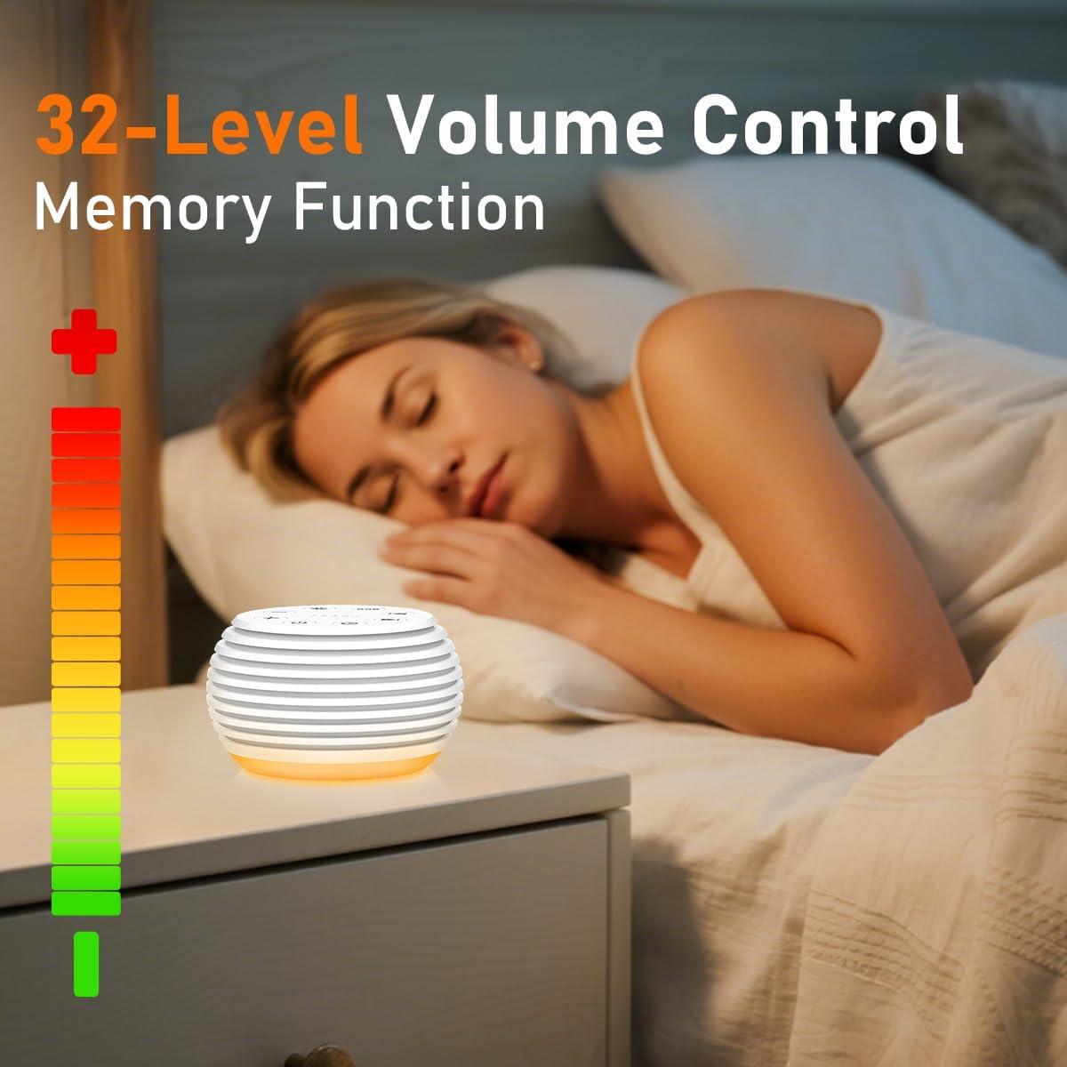 Máquina de Sonido SleeZOO con 30 Sonidos Relajantes y Luz Nocturna