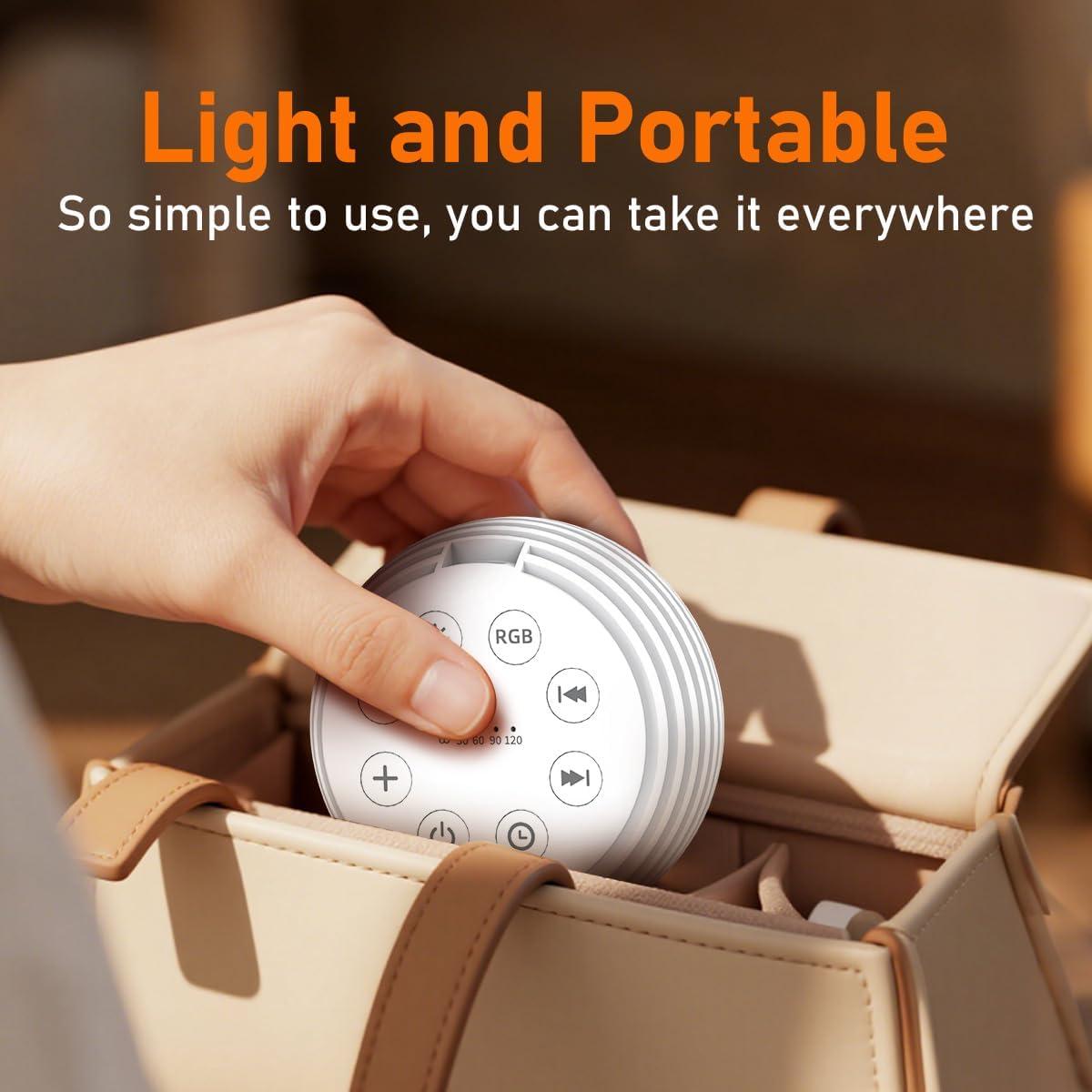 Máquina de Sonido SleeZOO con 30 Sonidos Relajantes y Luz Nocturna