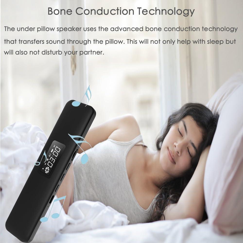 Altavoz Bajo Almohada Bluetooth XSLEPP - Mini Portátil Negro