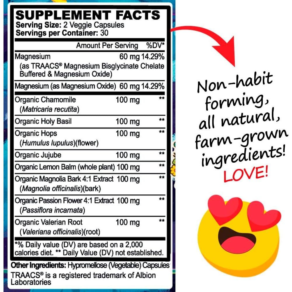 Suplemento Natural para el Sueño Hippie Farms 81g