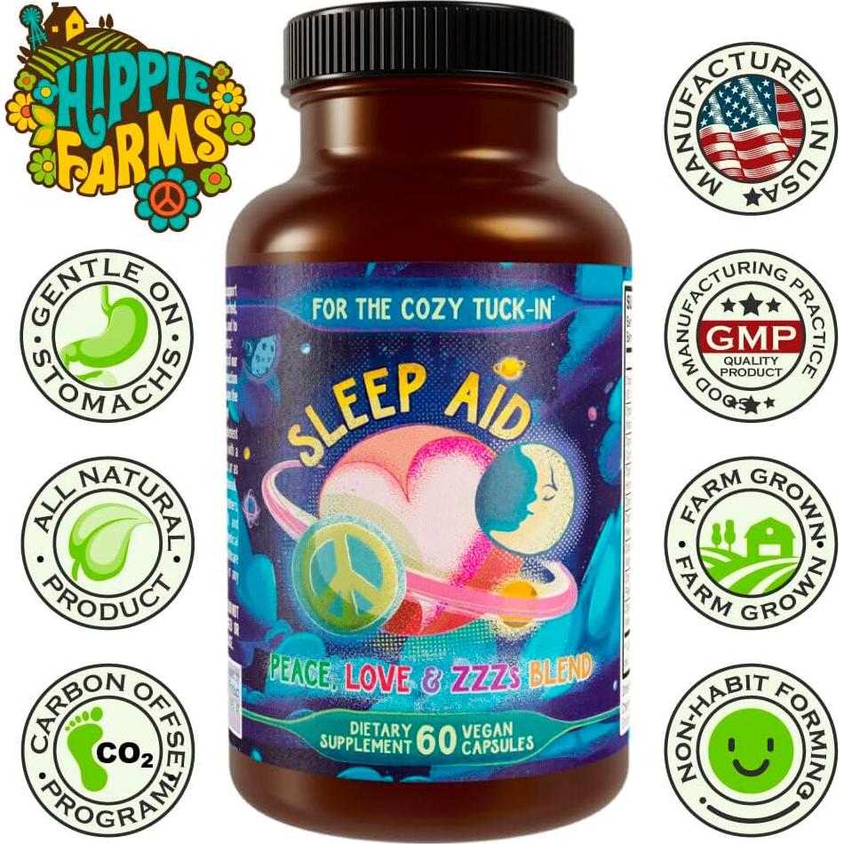 Suplemento Natural para el Sueño Hippie Farms 81g