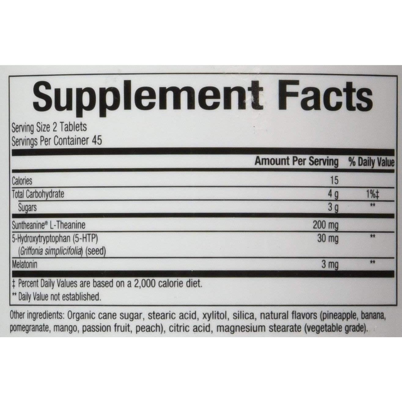 Suplemento para el Sueño Bioclinic Naturals Somno-Pro 90 Tabletas Masticables Brisa Tropical