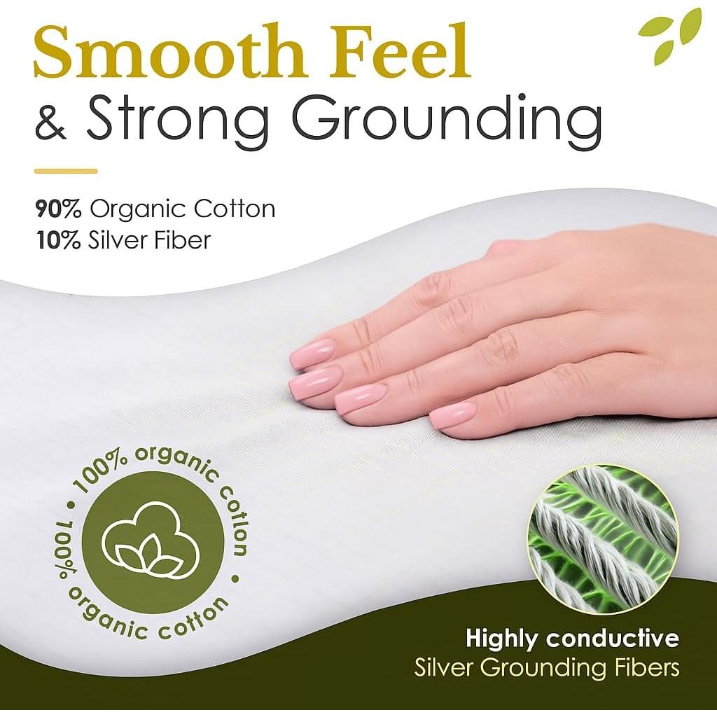 Sábanas de Conexión King Callarome 90% Algodón 10% Plata