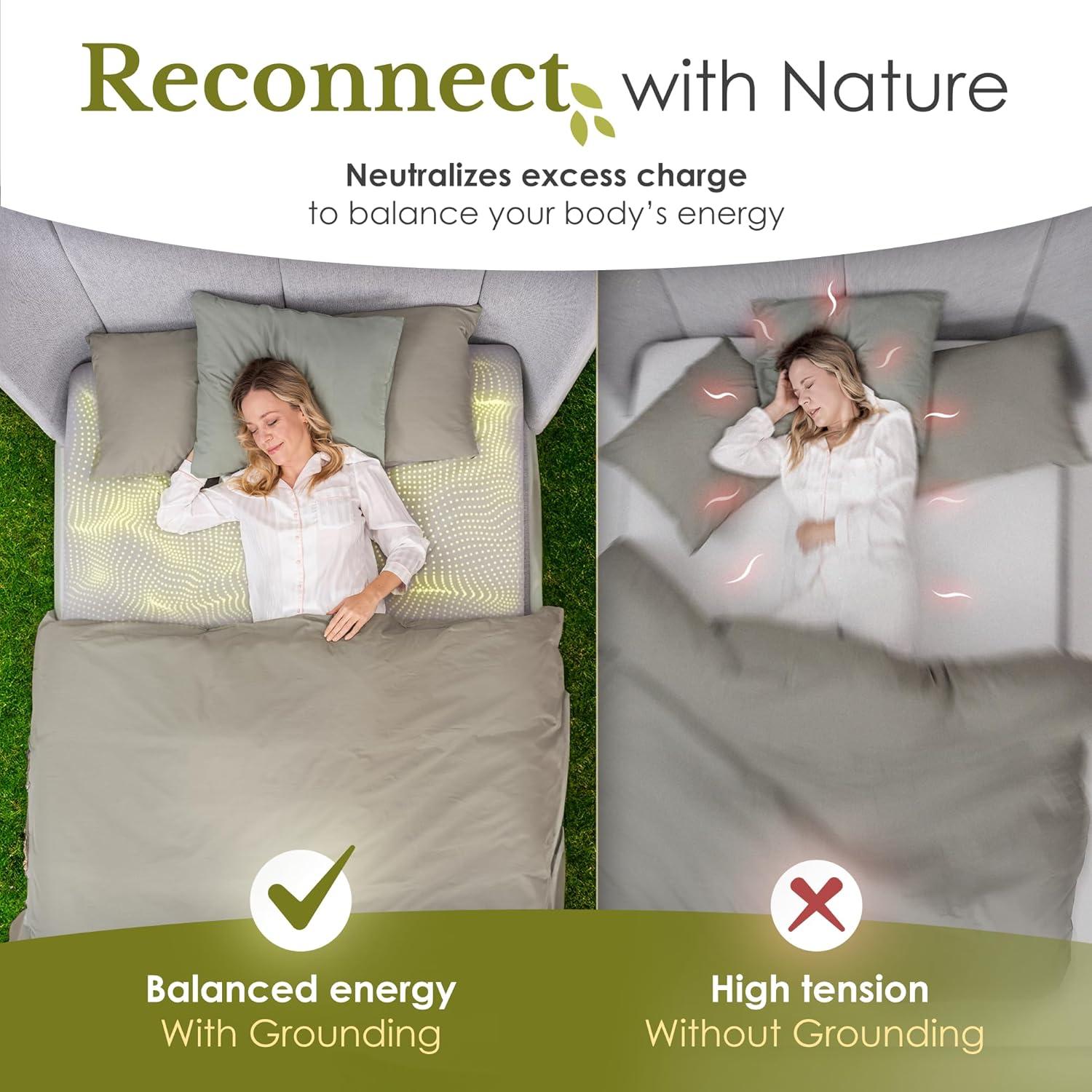 Sábanas de Conexión King Callarome 90% Algodón 10% Plata