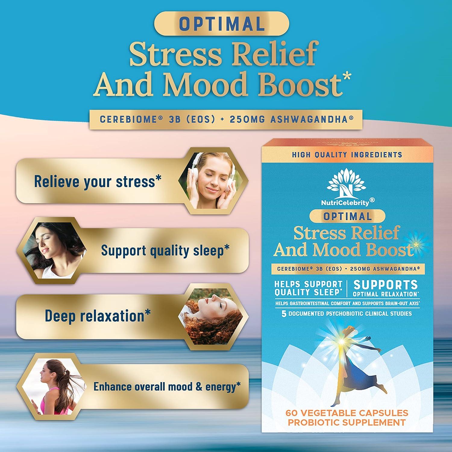 Suplemento Probiotico Nutricelebrity Alivio Estrés 60 Cápsulas