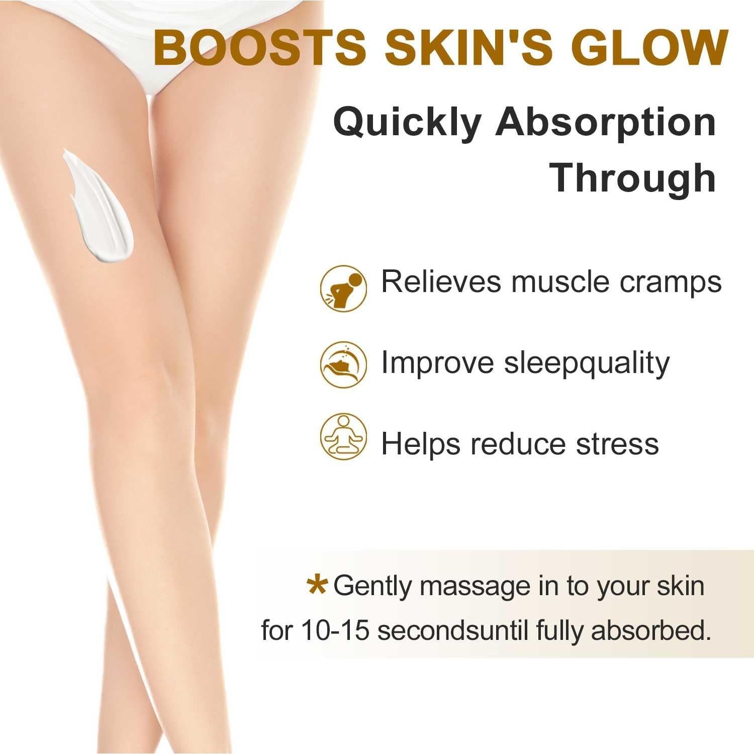 Crema de Magnesio RIGBOO 260mg Alivio y Relajación Vainilla