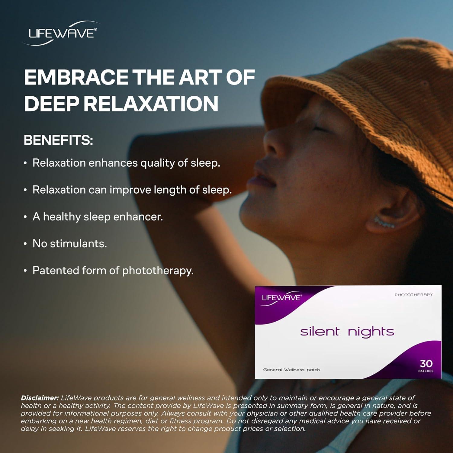 Parches de Sueño LifeWave Silent Nights - 30 Parches Sin Drogas