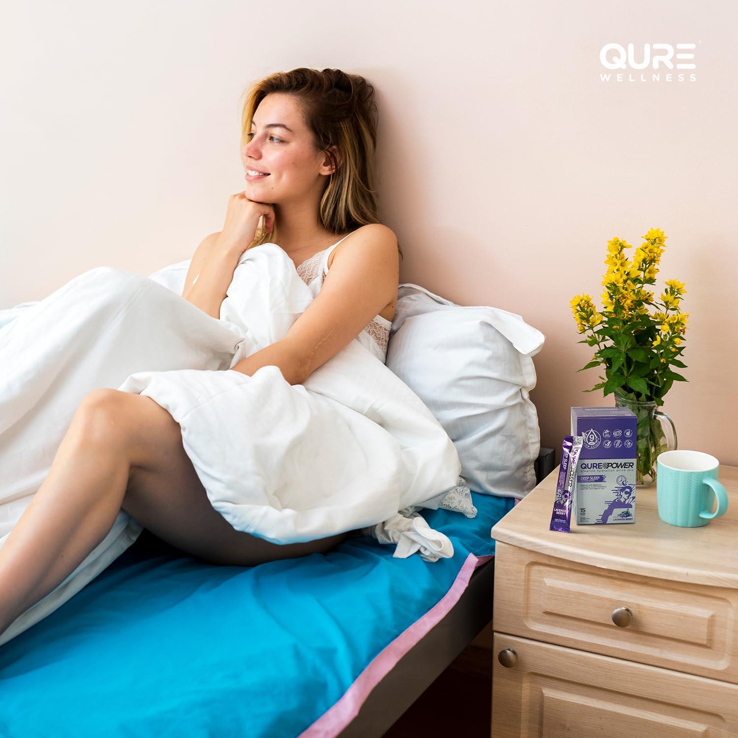 QURE Bebida para Sueño Profundo 15 Palitos con Melatonina