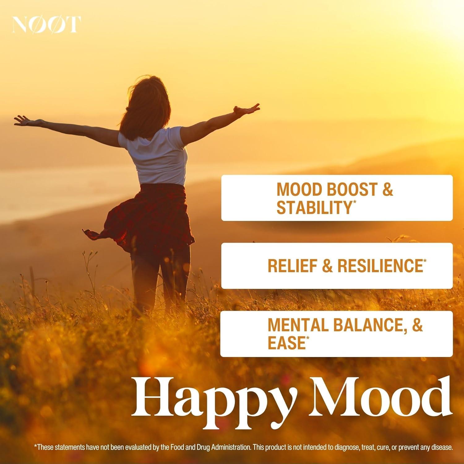 Suplemento Natural NOOT Happy Mood 60 Cápsulas Veganas