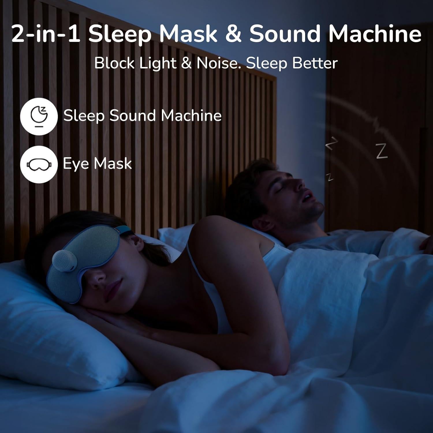 Máquina de Sonido Housbay KW245 con Máscara para Dormir