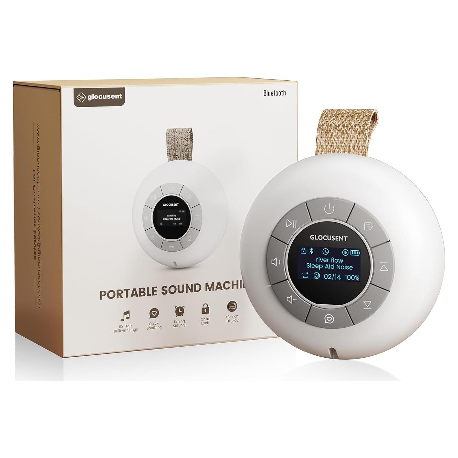 Máquina de Sonido Glocusent N13 - 62 Sonidos, 30h Batería