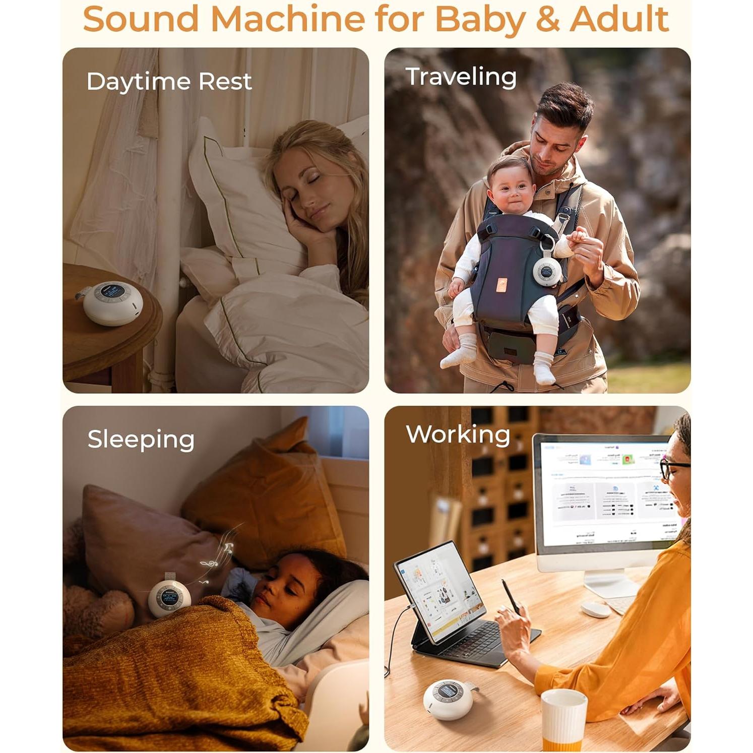 Máquina de Sonido Glocusent N13 - 62 Sonidos, 30h Batería