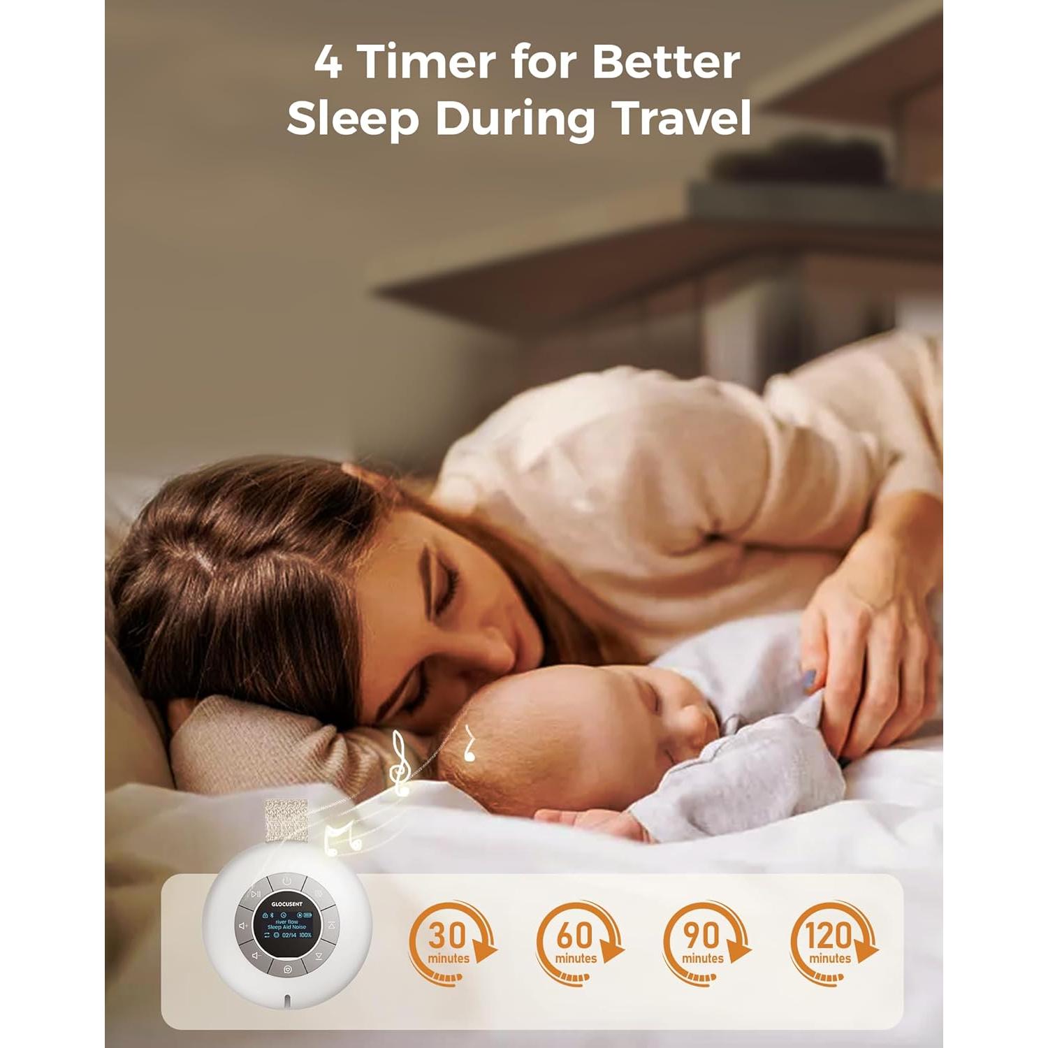 Máquina de Sonido Glocusent N13 - 62 Sonidos, 30h Batería