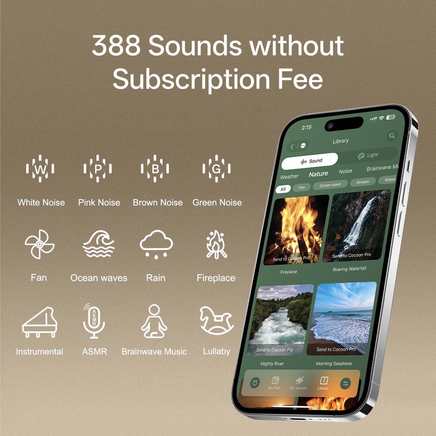 Máquina de Sonido Hotmoon Cocoon Pro 2 con 388 Sonidos