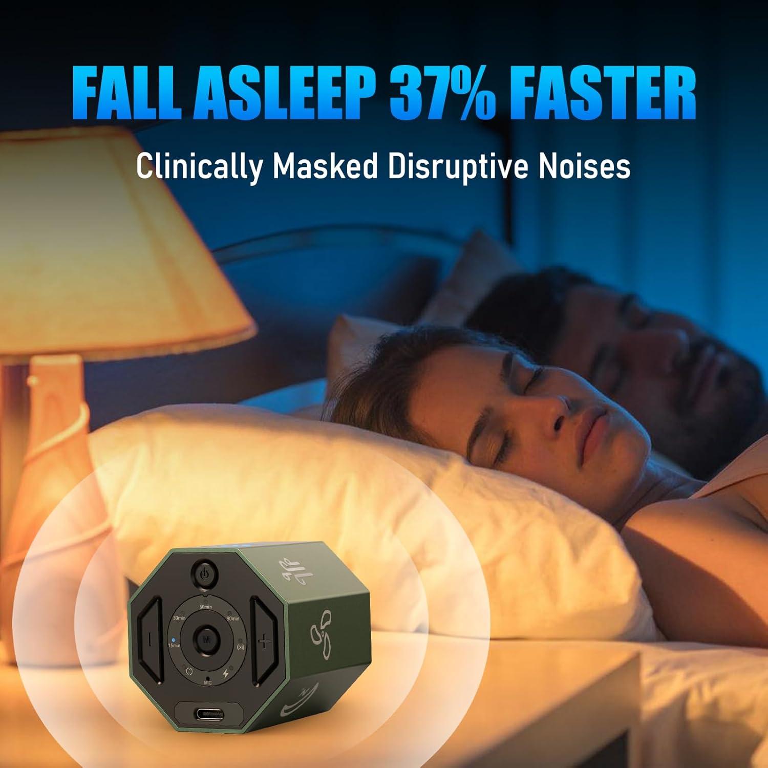 Máquina de Ruido Blanco Electronedge, 8 Sonidos Naturales, Portátil