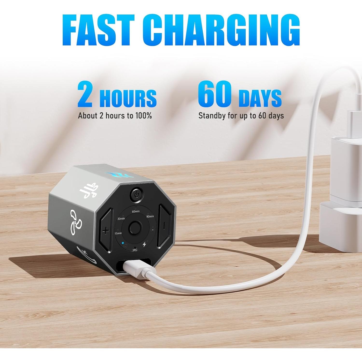 Máquina de Ruido Blanco Electronedge, 8 Sonidos Naturales, Portátil