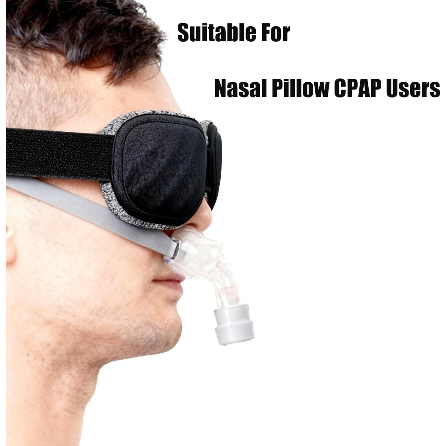 Máscara de Sueño Fismool 100% Opaca Ajustable Negra