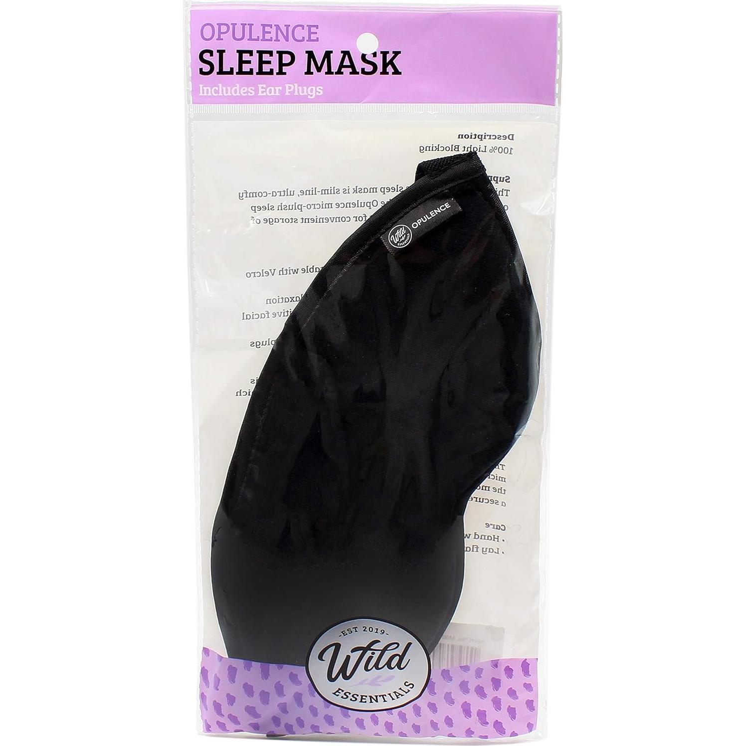 Máscara de Sueño Dream Essentials Opulencia Terciopelo Negro