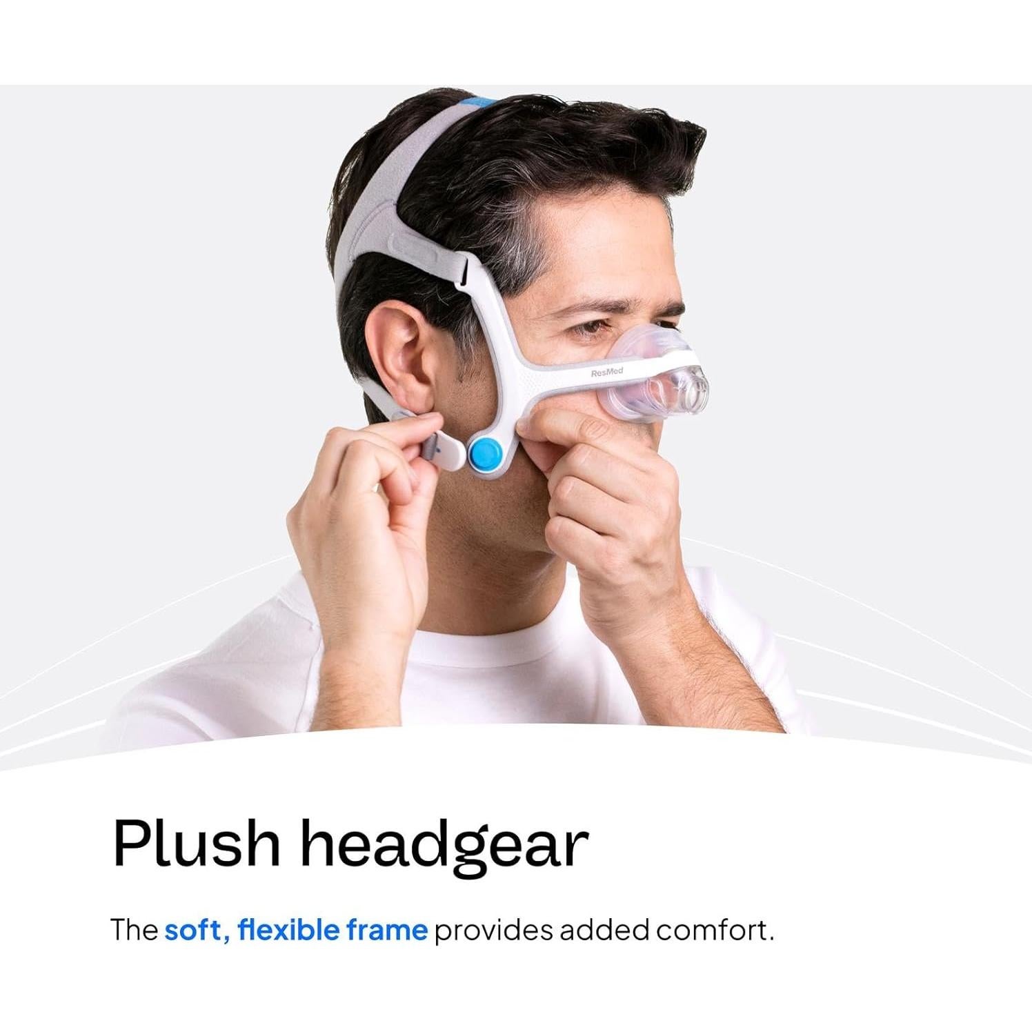 Correa de Reemplazo CPAP ResMed AirFit N20 - Mediana Azul