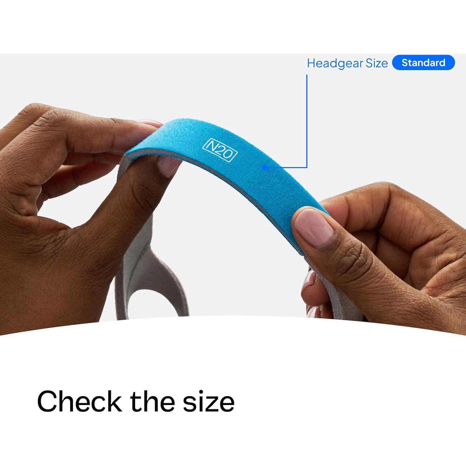 Correa de Reemplazo CPAP ResMed AirFit N20 - Mediana Azul