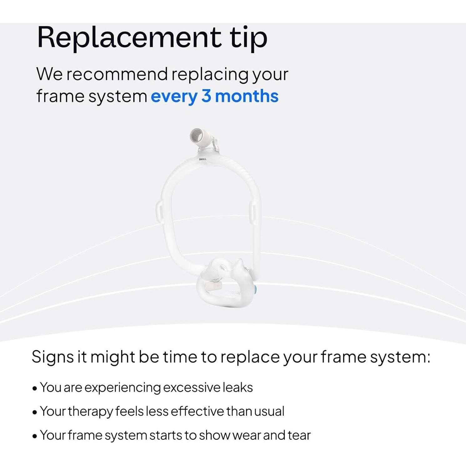 Sistema de Marco CPAP ResMed AirFit F30i - Sin Arnés - Mediano