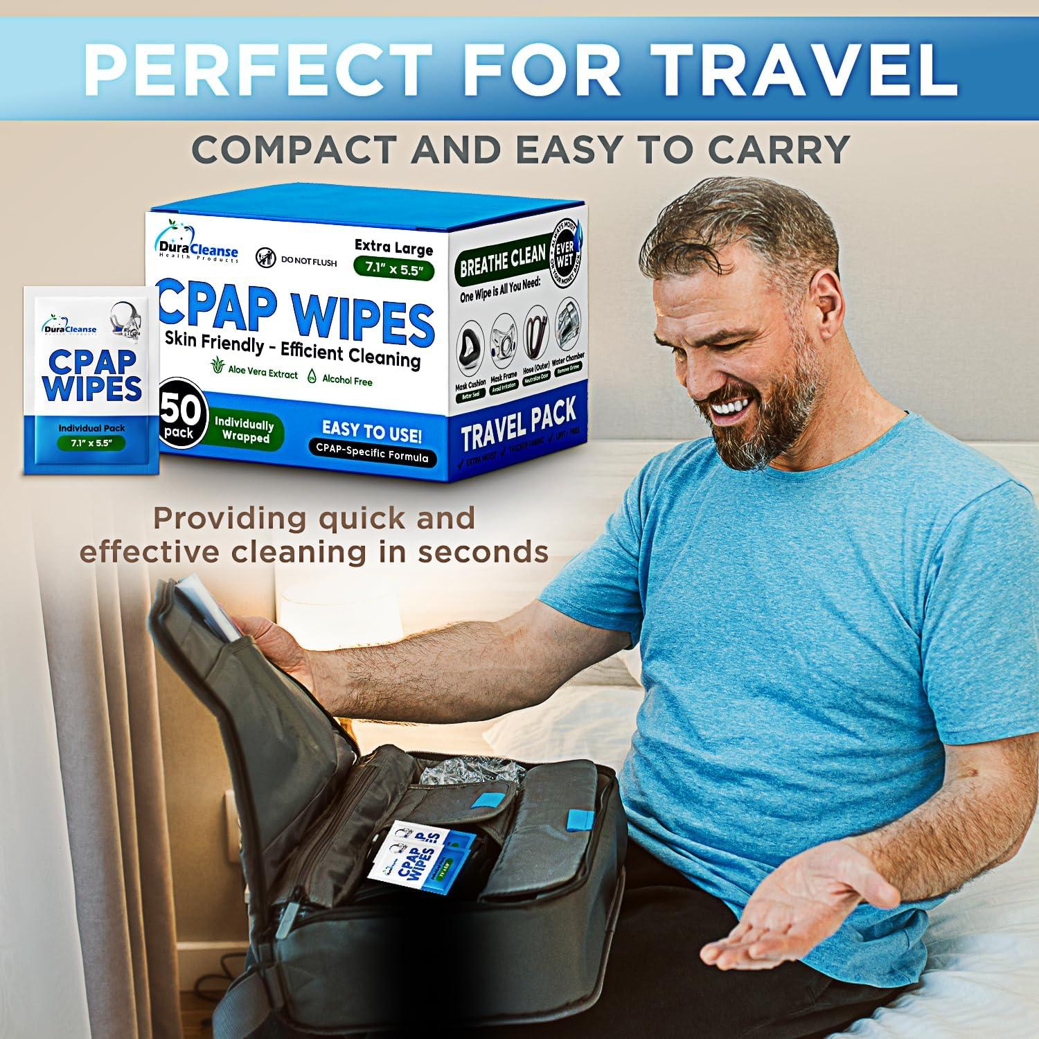 Toallitas de Limpieza CPAP Dura Cleanse - 50 Unidades Aloe Vera