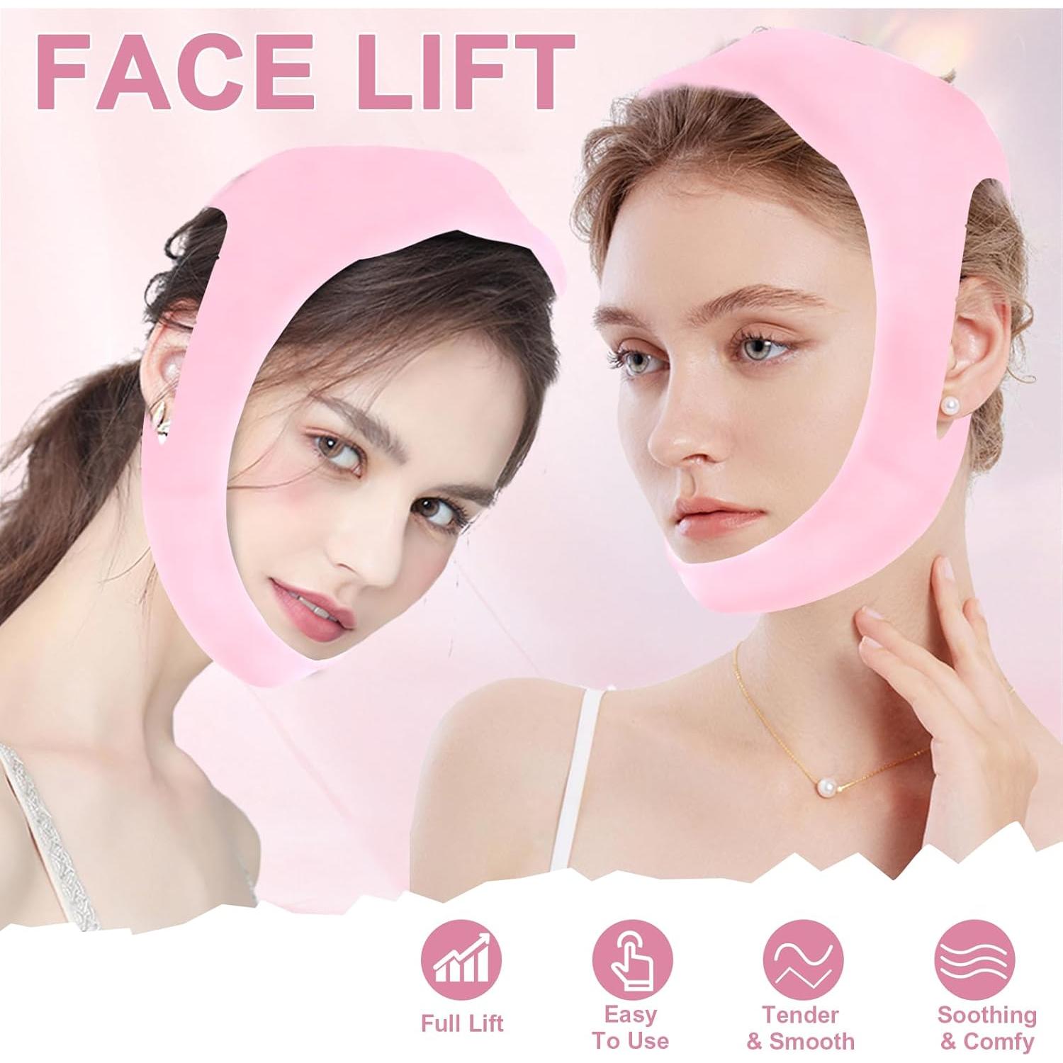 Correa para Barbilla Anti Ronquidos YZWONLY Rosa Ajustable